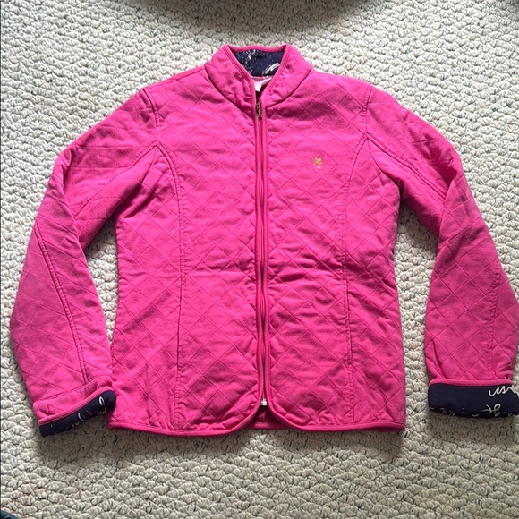 Lilly Pulitzer Pink Quilted Jacket - Picture 1 of 5